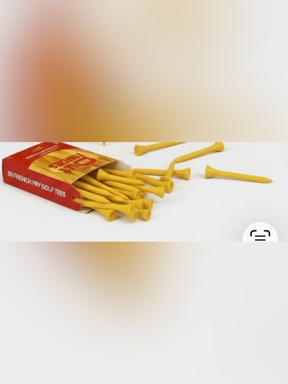 New 100 Putt Buddies French Fry Golf Tees